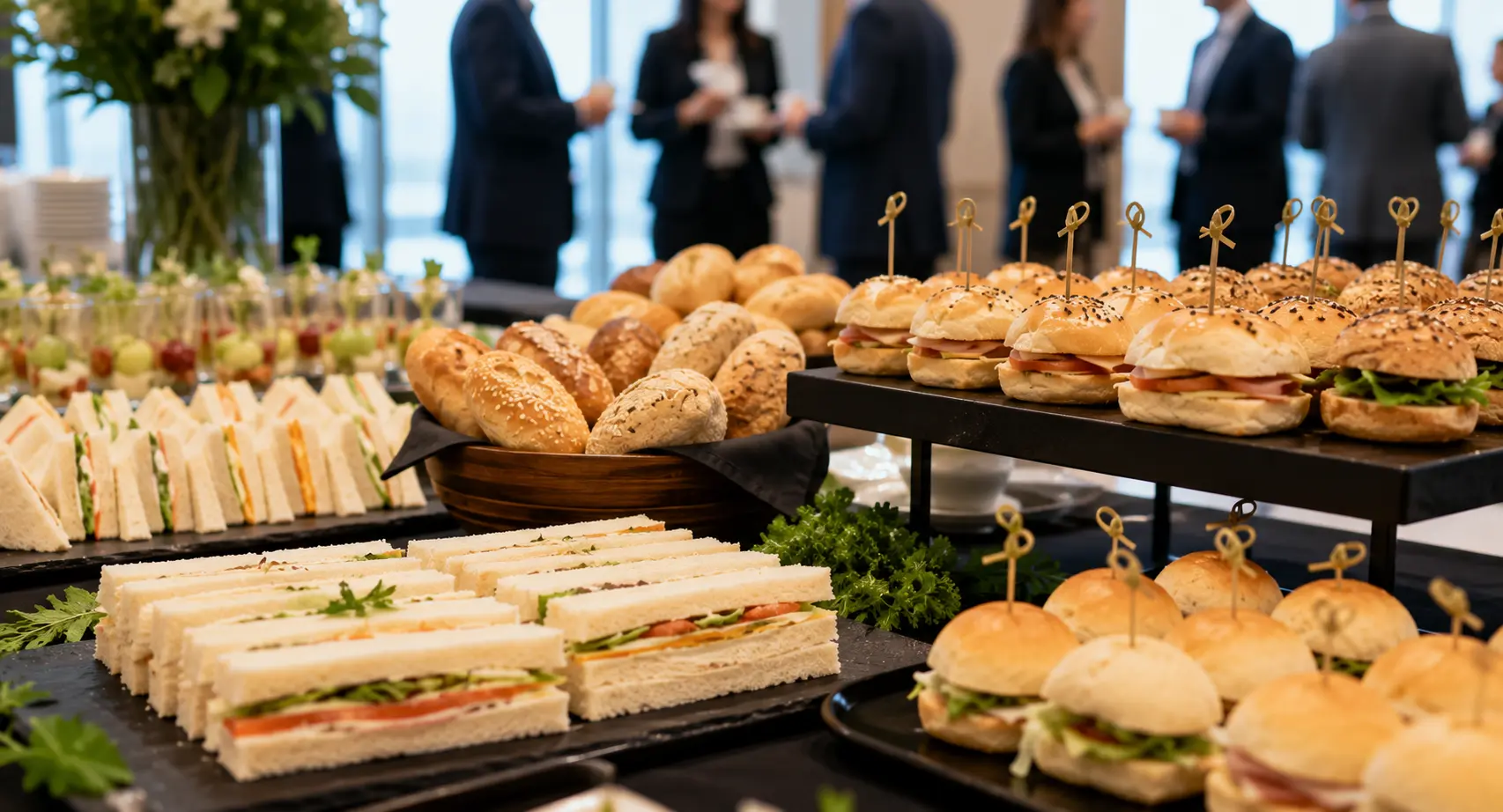 Como escolher as melhores opções de pães para eventos corporativos?