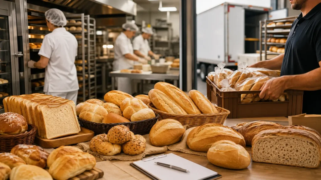 Fabricante de pães e distribuição para operações profissionais de food service